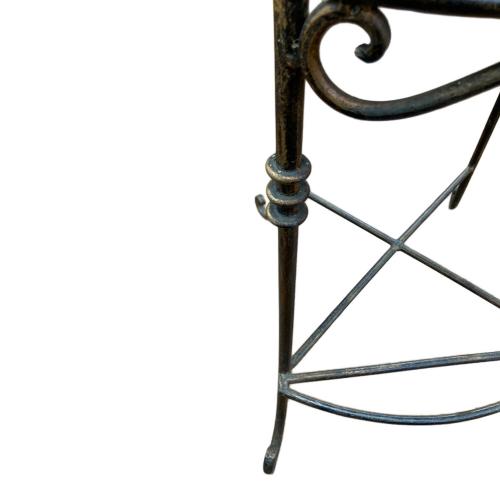 カウンターチェアー  ブラウン×レッド