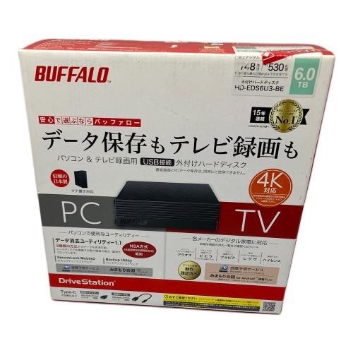 BUFFALO (バッファロー) 外付けHDD HD-EDS6U3-BE 6TB