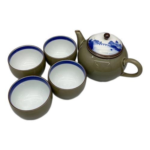 深川製磁 (フカガワセイジ) 湯呑みセット 茶灰釉 百年庵