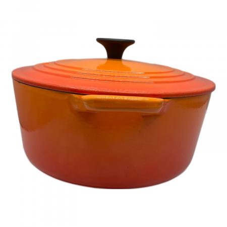 廃盤 LE CREUSET ルクルーゼ ピーマン パプリカ ココット オレンジ LE CREUSET (ルクルーゼ) ココットロンド オレンジ｜トレファクONLINE