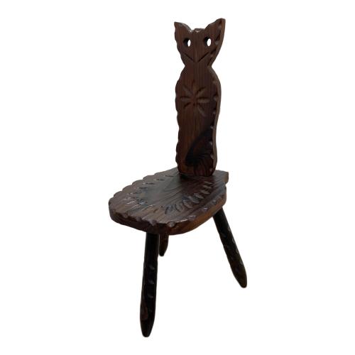 木製チェア フクロウ