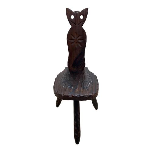 木製チェア フクロウ