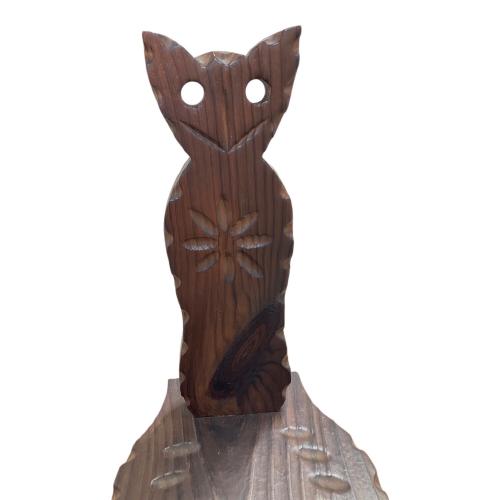 木製チェア フクロウ