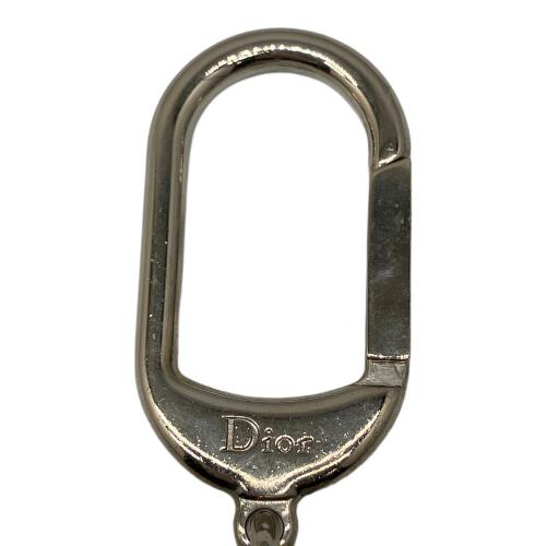 Christian Dior (クリスチャン ディオール) キーリング シルバー ラインストーンシルバーチャーム