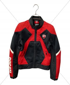 DUCATI (ドゥカティ) ライダースジャケット レディース SIZE XS レッド×ブラック