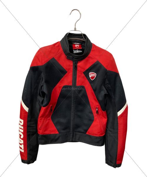 DUCATI (ドゥカティ) ライダースジャケット レディース SIZE XS レッド×ブラック