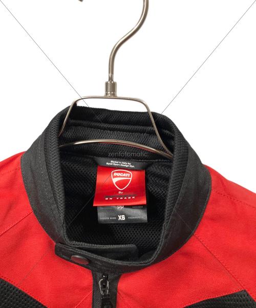 DUCATI (ドゥカティ) ライダースジャケット レディース SIZE XS レッド×ブラック