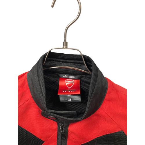 DUCATI (ドゥカティ) ライダースジャケット レディース SIZE XS レッド×ブラック