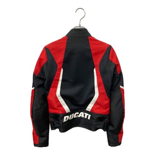 DUCATI (ドゥカティ) ライダースジャケット レディース SIZE XS レッド×ブラック