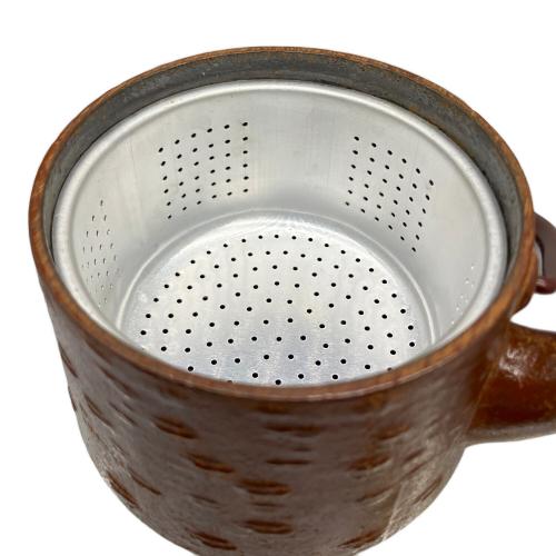 南部鉄器 (ナンブテッキ) 鉄瓶 盛栄堂 桜皮寸筒