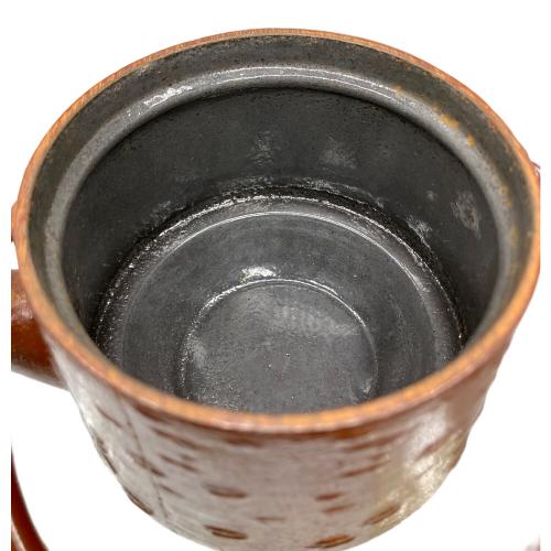 南部鉄器 (ナンブテッキ) 鉄瓶 盛栄堂 桜皮寸筒