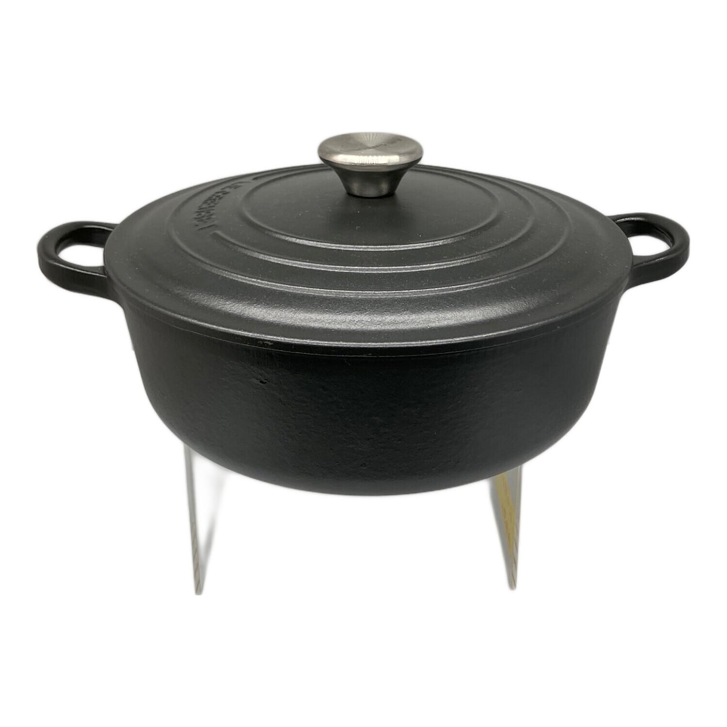LE CREUSET (ルクルーゼ) 鍋 ブラック ココット・ロンド｜トレファクONLINE