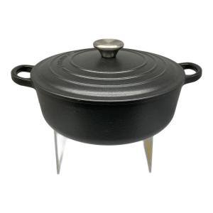 LE CREUSET (ルクルーゼ) 鍋 ブラック ココット・ロンド