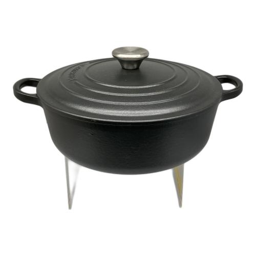 LE CREUSET (ルクルーゼ) 鍋 ブラック ココット・ロンド