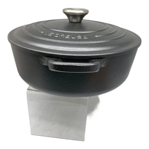 LE CREUSET (ルクルーゼ) 鍋 ブラック ココット・ロンド