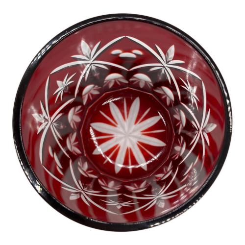 DISNEY (ディズニー) 江戸切子 ロックグラス 銅赤