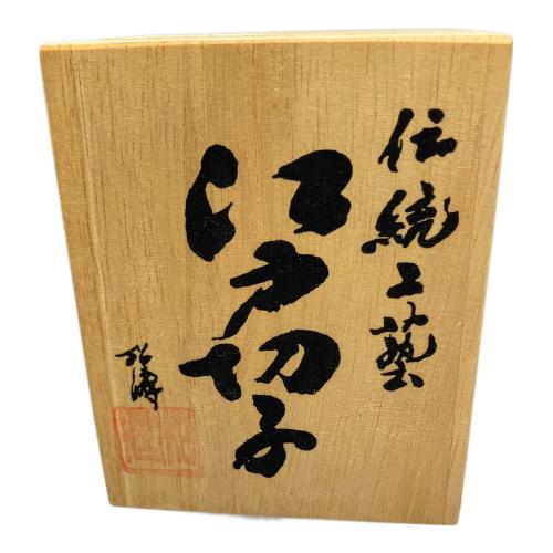 DISNEY (ディズニー) 江戸切子 ロックグラス 銅赤