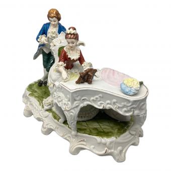 アンティークピアノフィギュリン レースドール 18世紀 ドイツ製