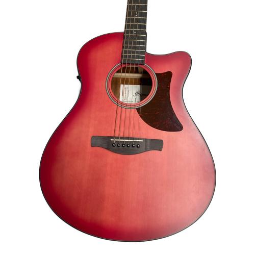 IBANEZ (アイバニーズ) Advanced Acoustic Auditorium Coral Red Burst Open Pore AAM50CE-CRO