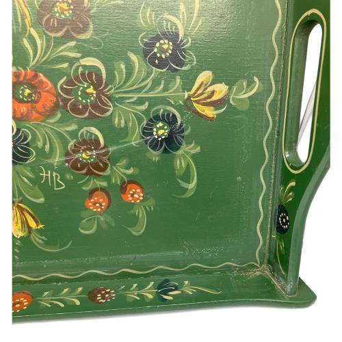 Hindeloopen トールペイントトレー オランダ民芸品 GAUKE BOOTSMA作