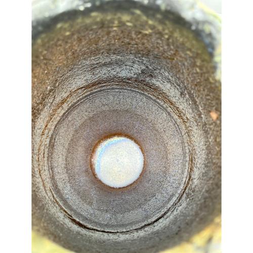 信楽焼 (シガラキヤキ) 櫛目長花瓶