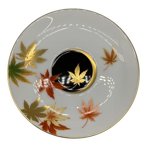 大倉陶園 (オオクラトウエン) カップ&ソーサー 6C/E040 @ §マーク 碗皿ごよみ12ヶ月 紅葉（霜月）碗皿