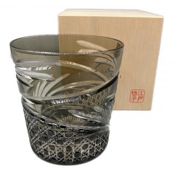 KAGAMI CRYSTAL (カガミクリスタル) 江戸切子ロックグラス 舞 T577-2944-BLK