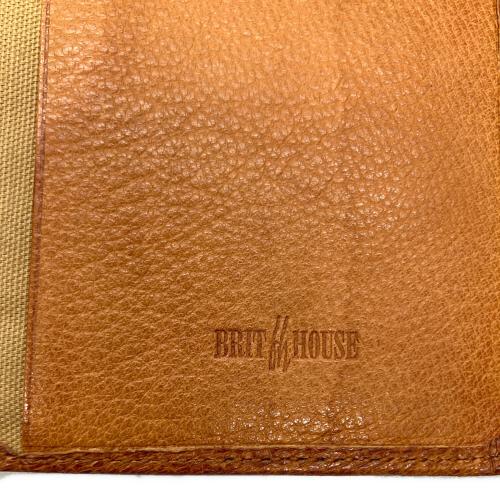 BRIT HOUSE (ブリットハウス) レザーブックカバー ブラウン