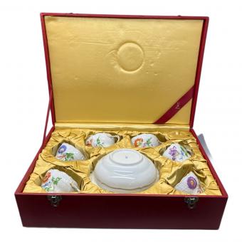Meissen (マイセン) カップ&ソーサー ベーシックフラワー 6Pセット