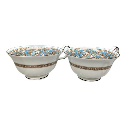 Wedgwood (ウェッジウッド) カップ&ソーサー６Pｾセット 黒壺 フロレンティーン・ターコイズ