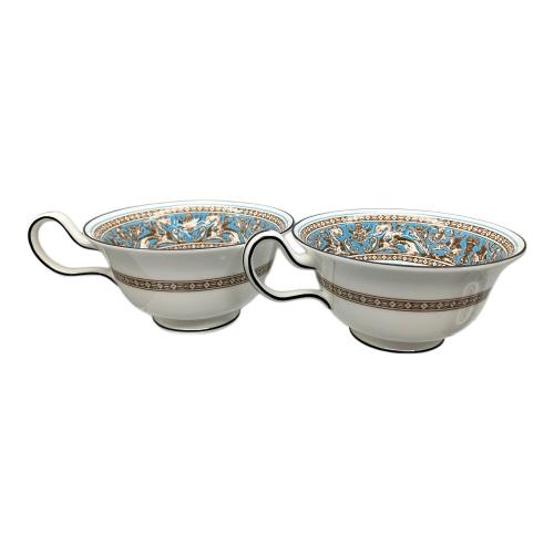 Wedgwood (ウェッジウッド) カップ&ソーサー６Pｾセット 黒壺 フロレンティーン・ターコイズ