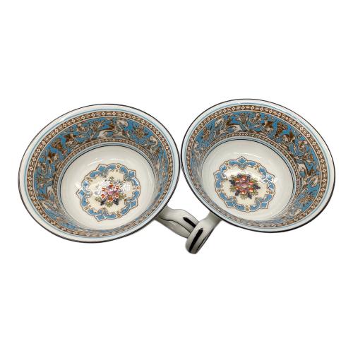 Wedgwood (ウェッジウッド) カップ&ソーサー６Pｾセット 黒壺 フロレンティーン・ターコイズ