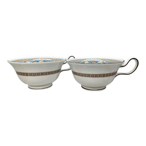 Wedgwood (ウェッジウッド) カップ&ソーサー６Pｾセット 黒壺 フロレンティーン・ターコイズ