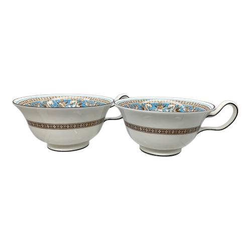 Wedgwood (ウェッジウッド) カップ&ソーサー６Pｾセット 黒壺 フロレンティーン・ターコイズ