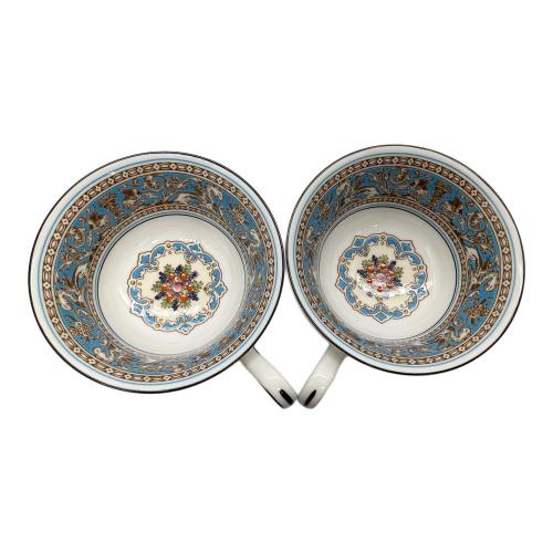 Wedgwood (ウェッジウッド) カップ&ソーサー６Pｾセット 黒壺 フロレンティーン・ターコイズ