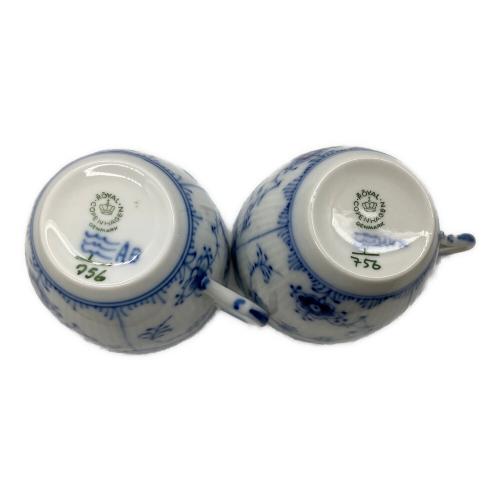 ROYAL COPENHAGEN (ロイヤル・コペンハーゲン) カップ&ソーサー5P ブルーフルーテッド・ハーフレース