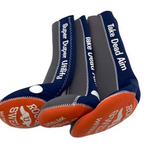 rough & swell (ラフアンドスウェル) ヘッドカバー 3点セット オレンジ×ネイビー