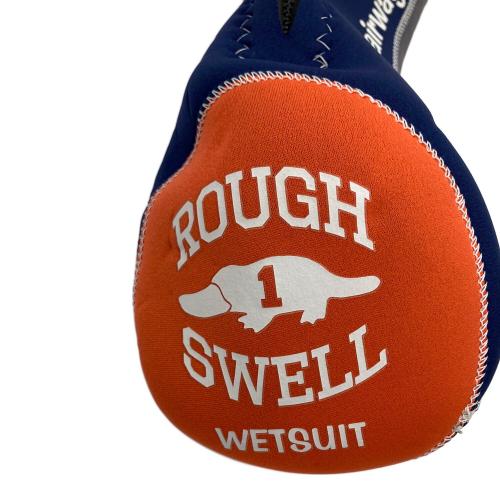 rough & swell (ラフアンドスウェル) ヘッドカバー 3点セット オレンジ×ネイビー