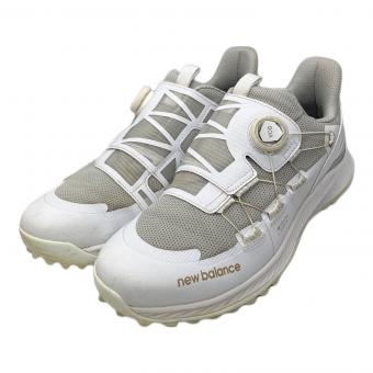 NEW BALANCE (ニューバランス) ゴルフシューズ UGS1001W メンズ SIZE 27cm ホワイト×グレー