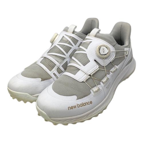 NEW BALANCE (ニューバランス) ゴルフシューズ UGS1001W メンズ SIZE 27cm ホワイト×グレー
