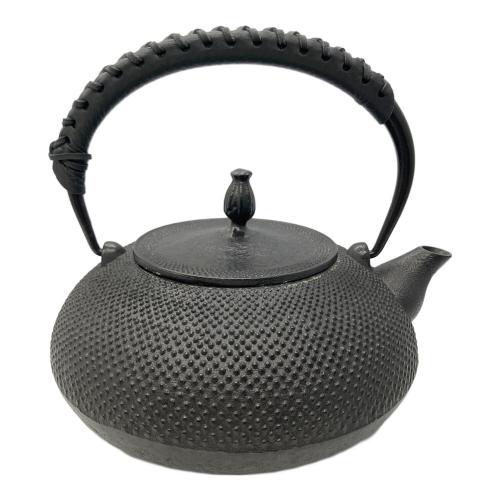 南部鉄器 (ナンブテッキ) 鉄瓶 平丸 1.8l