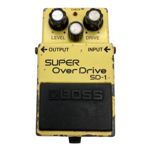BOSS (ボス) オーバードライブ SD-1 1983年製 シリアルナンバー 366100 オペアンプ:JRC4558DD艶有り、ACAアダプター仕様