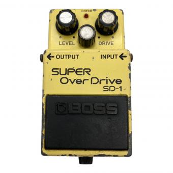 BOSS (ボス) オーバードライブ SD-1 1983年製 シリアルナンバー 366100 オペアンプ:JRC4558DD艶有り、ACAアダプター仕様