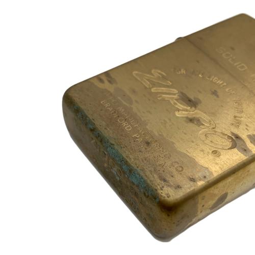 ZIPPO (ジッポ) オイルライター 1997年 60周年記念モデル SOLID BRASS