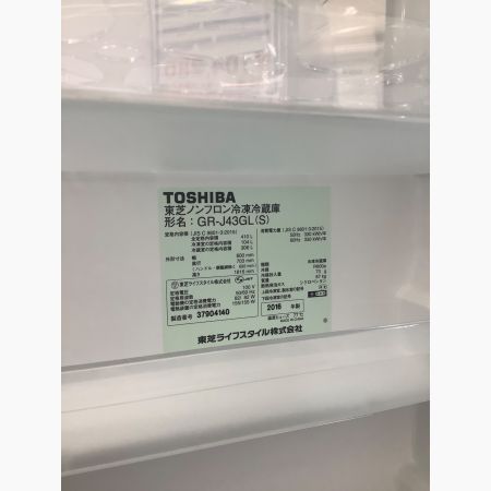 TOSHIBA (トウシバ) 5ドア冷蔵庫 GR-J43GL 2016年製