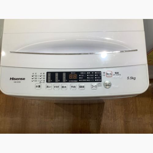 Hisense (ハイセンス) 全自動洗濯機 5.5kg HW-K55E 2023年製