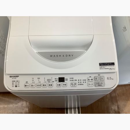 SHARP (シャープ) 簡易乾燥機能付洗濯機 6.5kg ES-TX6H-W 2024年製 クリーニング済 50Hz／60Hz｜トレファクONLINE