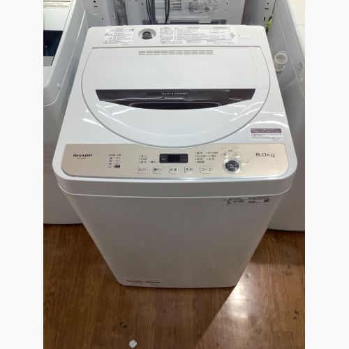 SHARP (シャープ) 全自動洗濯機 6.0kg ES-GE6F-T 2022年製