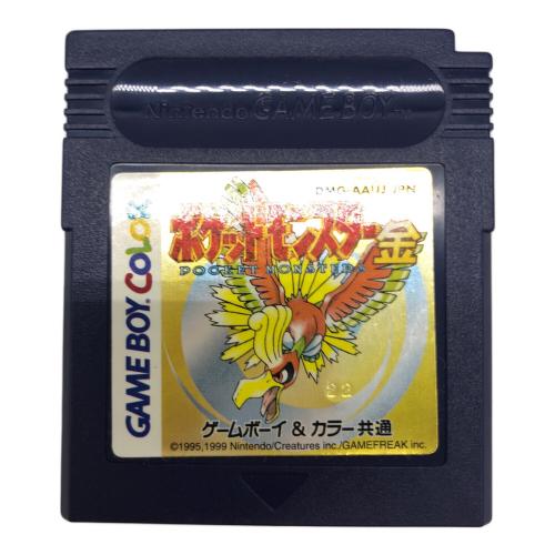 ゲームボーイ用ソフト 説明書付 箱ダメージ有 ポケットモンスター 金 -