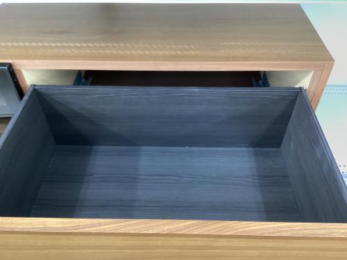 ACTUS (アクタス) テレビボード 135 ブラウン×ブラック SHINE